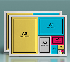 ตรวจสอบขนาดมาตรฐานกระดาษสำหรับงานพิมพ์