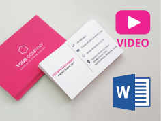 How to Videos: Making Your Own Business Cards Using Microsoft Word