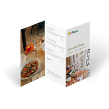 เมนูอาหารแบบพับ Image