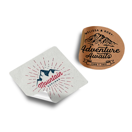 แผ่นสติกเกอร์กระดาษ Image