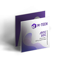 นามบัตรแบบสี่เหลี่ยม Image