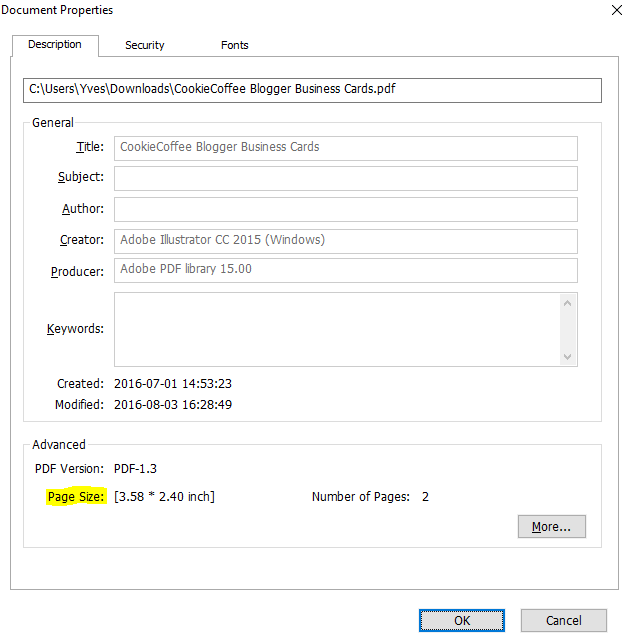 วิธีตรวจสอบขนาดไฟล์ Pdf