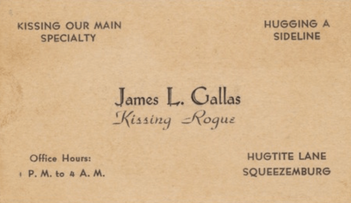 The Famous Pick-up Line Business Card