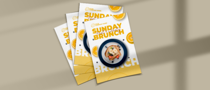 Leaflet flyer clearance